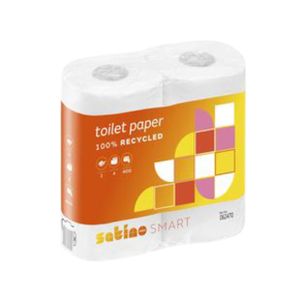 Toiletpapier Satino Smart 2-laags 400vel wit 4rollen