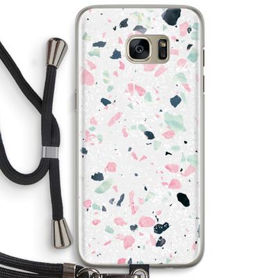 Terrazzo N°3: Samsung Galaxy S7 Edge Transparant Hoesje met koord