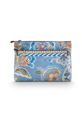Pip Studio Pip Studio Caryn Cosmetic Bags Combi Matata Blue 26x7.5x18cm/22x1x13cm