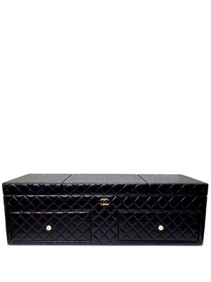CHANEL Pre-Owned boîte à bijoux matelassée (2010) - Noir
