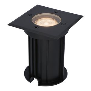 HOFTRONIC™ Ramsay dimbare LED grondspot - Vierkant - Zwart - 2700K warm wit - 5 Watt - IP67 straal waterdicht - 3 jaar garantie