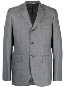 Comme des Garçons Homme Deux blazer boutonné à carreaux - Gris