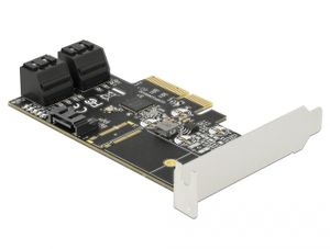 DeLOCK 5-poorts SATA PCIe x4-kaart adapter incl. Low Profile bracket