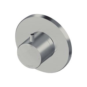 Inbouw Stopkraan Lagoo Garda Hendel Rond 10,1 cm Messing Geborsteld Nikkel