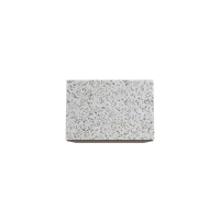 Storke Edge staand badmeubel 75 x 52 cm notenhout met Tavola enkel wastafelblad in mat wit/zwart terrazzo - thumbnail