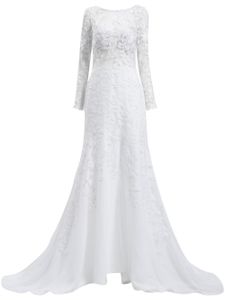 Tadashi Shoji robe longue Holden à broderies - Blanc