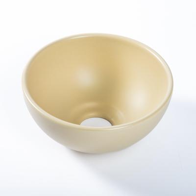 QeramiQ Dely Waskom - 20x20x9cm - keramiek - rond- beige SW1102406