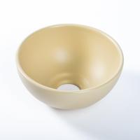 QeramiQ Dely Waskom - 20x20x9cm - keramiek - rond- beige SW1102406