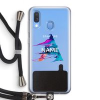 Abstract Spectrum: Samsung Galaxy A40 Transparant Hoesje met koord