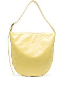 Jil Sander sac cabas en cuir à fini poli - Jaune