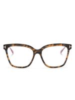 TOM FORD Eyewear lunettes de vue à monture papillon - Marron - thumbnail