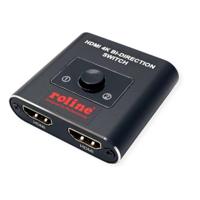 Roline HDMI-switch 2 + 1 poorten 3840 x 2160 Pixel - thumbnail