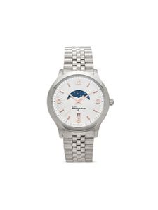 Ferragamo montre Duo Moon Phase 40 mm - Blanc