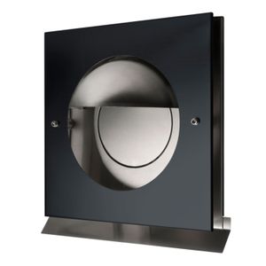 Overdruk Ventilatierooster Kappa 15 cm Mat Zwart Weckx