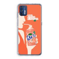 Peach please!: Motorola Moto G9 Plus Transparant Hoesje