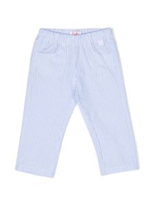 Il Gufo pantalon rayé à taille élastiquée - Bleu