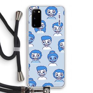 Gezichtjes: Samsung Galaxy S20 Transparant Hoesje met koord