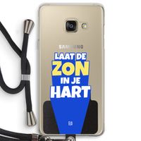 Laat de zon in je hart: Samsung Galaxy A3 (2016) Transparant Hoesje met koord