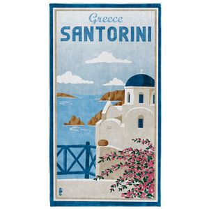 Seahorse Strandlaken Santorini Blauw (90x170 cm)