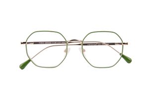 Leesbril I Need You Yoko +2.0 dpt groen-goud