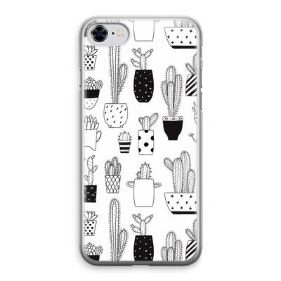 Cactusmotief: iPhone 8 Transparant Hoesje
