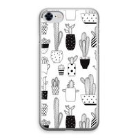 Cactusmotief: iPhone 8 Transparant Hoesje