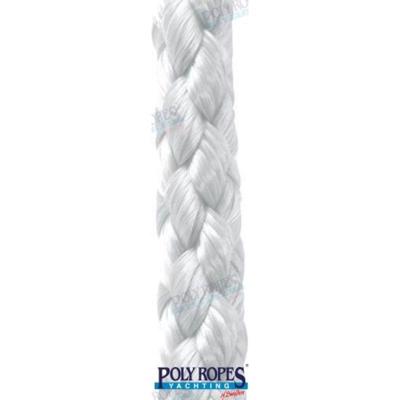 POL2209043360 - GEVLOCHTEN POLYESTER. SILKELINA WIT 6MM.