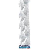 POL2209043360 - GEVLOCHTEN POLYESTER. SILKELINA WIT 6MM.