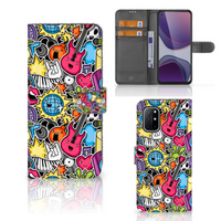 OnePlus 8T Wallet Case met Pasjes Punk Rock - thumbnail