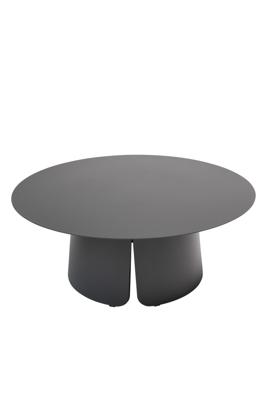 Qopps Okios koffie tafel 90 cm rond en 36 cm hoog Royal grey mat