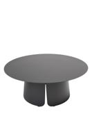 Qopps Okios koffie tafel 90 cm rond en 36 cm hoog Royal grey mat