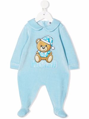 Moschino Kids pyjama à motif ourson - Bleu