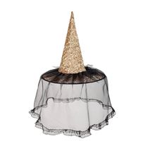 Boland Heksenhoed Witchville 47 Cm Polyester Beige One-size - thumbnail