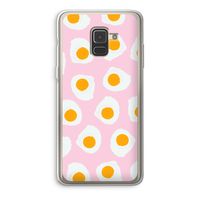 Dancing eggs: Samsung Galaxy A8 (2018) Transparant Hoesje