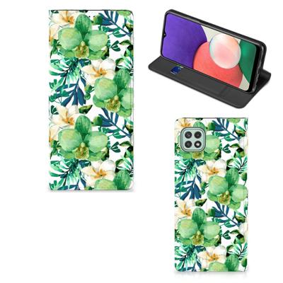 Samsung Galaxy A22 5G Smart Cover Orchidee Groen