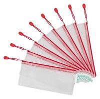 Opbergtas tarifold met rits 250x115mm pvc rd | 8 stuks