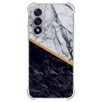 TPU Telefoonhoesje OnePlus Nord 5 - Marble White Black schokabsorberende backcover