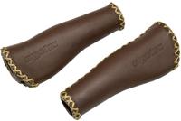 Ergotec Monaco set handvatten leder 2x 135mm bruin