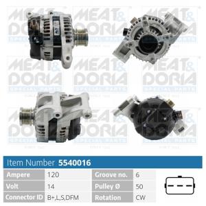 Meat Doria Alternator/Dynamo 5540016