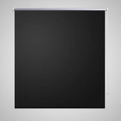 VidaXL Rolgordijn verduisterend 120 x 230 cm zwart