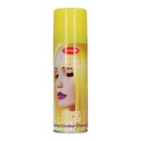 Haarspray of haarverf - kleur geel - verkleed accessoires - 125 ml - volwassenen en kinderen