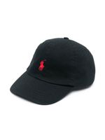 POLO RALPH LAUREN KIDS casquette à logo brodé - Noir - thumbnail