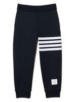 Thom Browne Kids pantalon de jogging à détail 4 bandes signature - Bleu - thumbnail