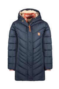 Like Flo Meisjes winterjas lang - Alina - Navy blauw