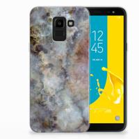 Samsung Galaxy J6 2018 | TPU | Siliconen hoesje | Marmer Grijs Samsung Galaxy J6 2018 | TPU | Siliconen hoesje | Marmer Grijs