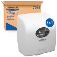 Handdoekroldispenser Aquarius Slimroll wit 7955 - thumbnail