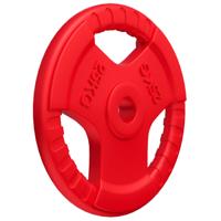 Olympische halterschijf 25 kg Gripper Gietijzer Rubber Coating - 50/51 mm