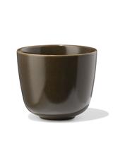 HEMA Cappuccinomok 325ml PUUR reactief glazuur donkerbruin (donkerbruin)