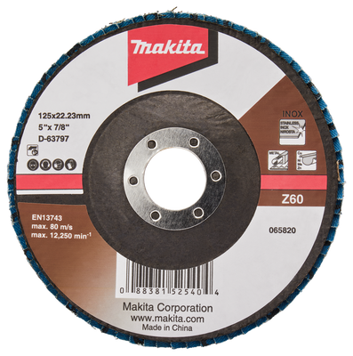 Makita Accessoires Lamellenschuurschijf 125mm Z60 - D-63797-10 D-63797-10