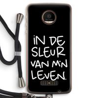 De Sleur: Motorola Moto Z Force Transparant Hoesje met koord